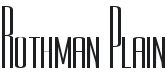 Rothman Font Preview