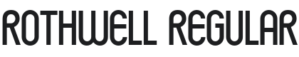 Rothwell Font Preview