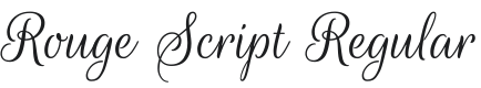 Rouge Script Font Preview