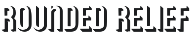 Rounded Relief Font Preview