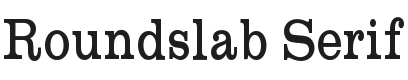 Roundslab Serif Font Preview