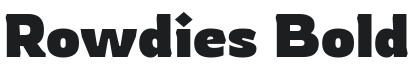 Rowdies Bold Font Preview