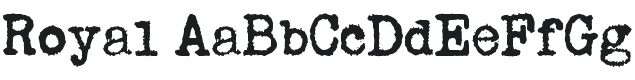 Royal Font Preview