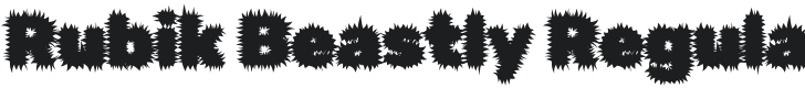 Rubik Beastly Font Preview
