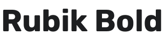 Rubik Bold Font Preview