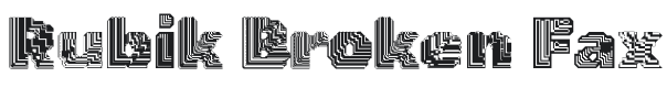 Rubik Broken Fax Font Preview