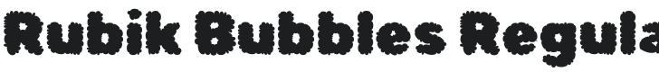 Rubik Bubbles Font Preview