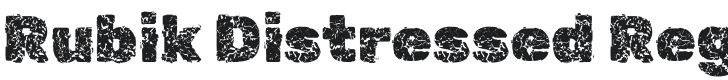 Rubik Distressed Font Preview