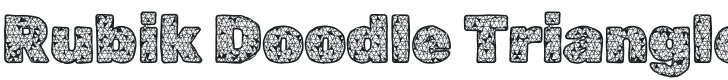 Rubik Doodle Triangles Font Preview