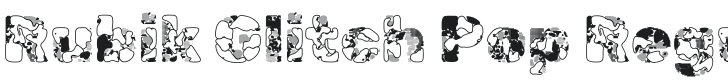 Rubik Glitch Pop Font Preview