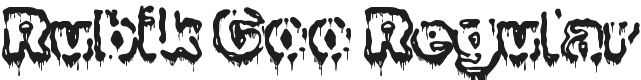 Rubik Goo Font Preview