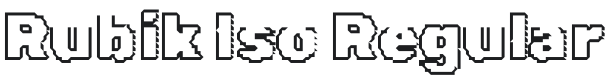 Rubik Iso Font Preview
