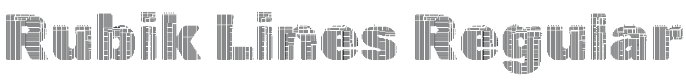 Rubik Lines Font Preview