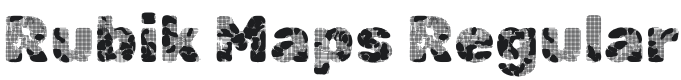 Rubik Maps Font Preview