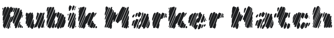 Rubik Marker Hatch Font Preview