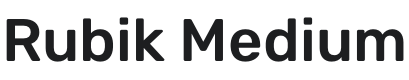Rubik Medium Font Preview
