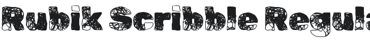 Rubik Scribble Font Preview