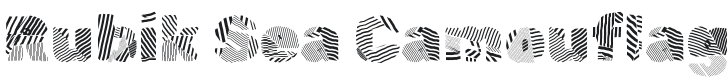 Rubik Sea Camouflage Font Preview