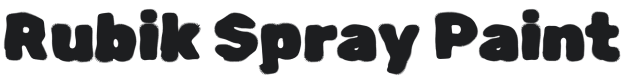 Rubik Spray Paint Font Preview