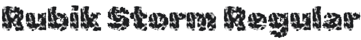 Rubik Storm Font Preview