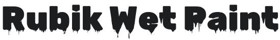 Rubik Wet Paint Font Preview