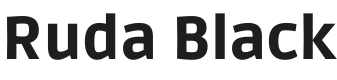 Ruda Black Font Preview