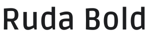 Ruda Bold Font Preview