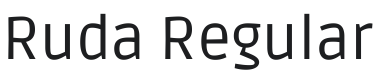 Ruda Font Preview
