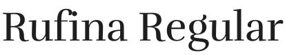 Rufina Font Preview