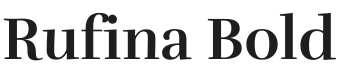 Rufina Bold Font Preview