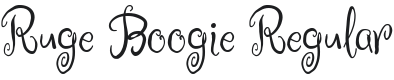Ruge Boogie Font Preview