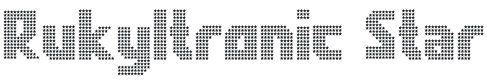 Rukyltronic Font Preview