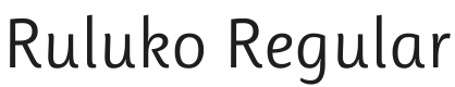 Ruluko Font Preview