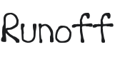 Runoff Font Preview