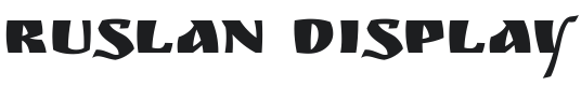 Ruslan Display Font Preview