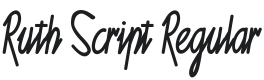 Ruth Script Font Preview