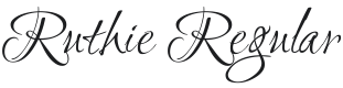 Ruthie Font Preview
