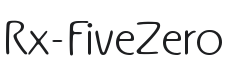 Rx-FiveZero Font Preview
