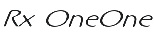 Rx-OneOne Font Preview