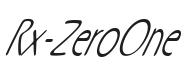 Rx-ZeroOne Font Preview