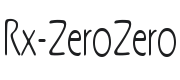 Rx-ZeroZero Font Preview