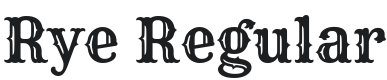Rye Font Preview