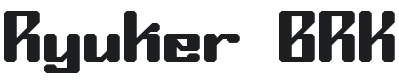 Ryuker Font Preview