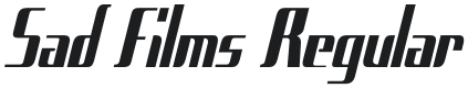 Sad Films Font Preview