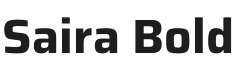 Saira Bold Font Preview