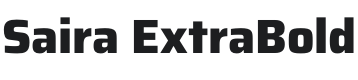 Saira ExtraBold Font Preview