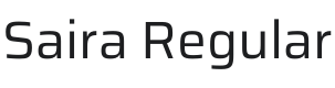 Saira Font Preview