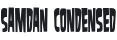 Samdan Condensed Font Preview