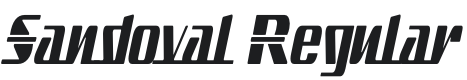 Sandoval Font Preview