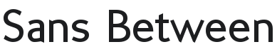 Sans Between Font Preview